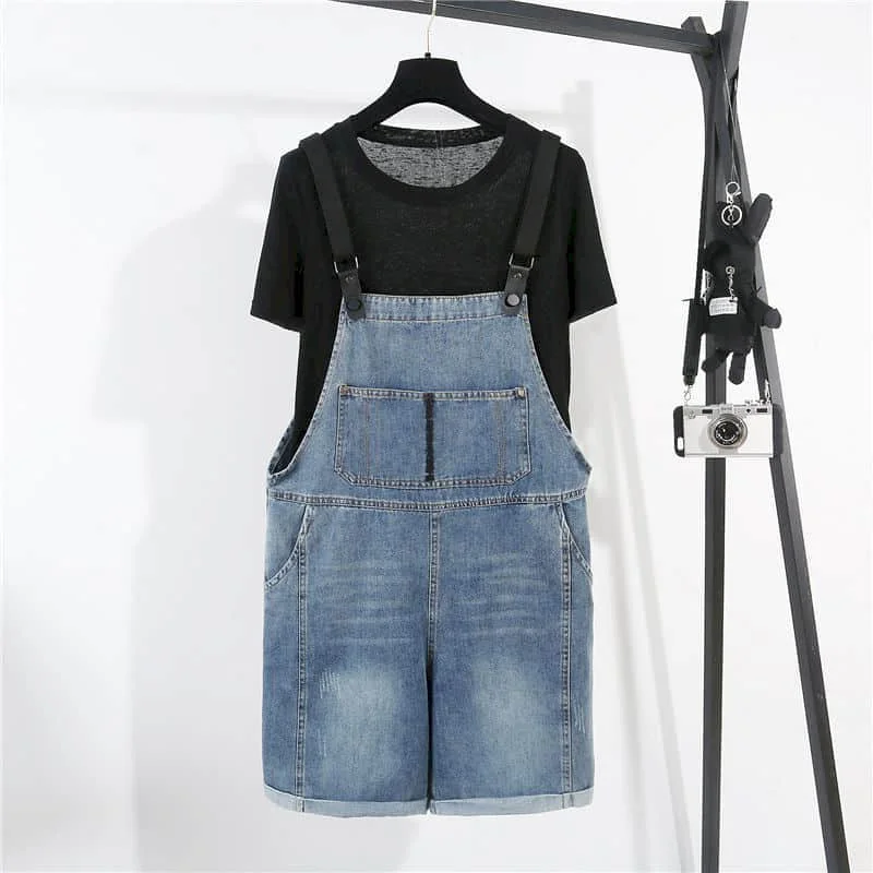 Denim Jumpsuits for Women Five-point Pants Age Reduction Wide Leg Shorts Casual Loose Playsuits One Piece Outfits Women Clothing
Denim Jumpsuits for Women Five-point Pants Age Reduction Wide Leg Shorts Casual Loose Playsuits One Piece Outfits Women Clothing