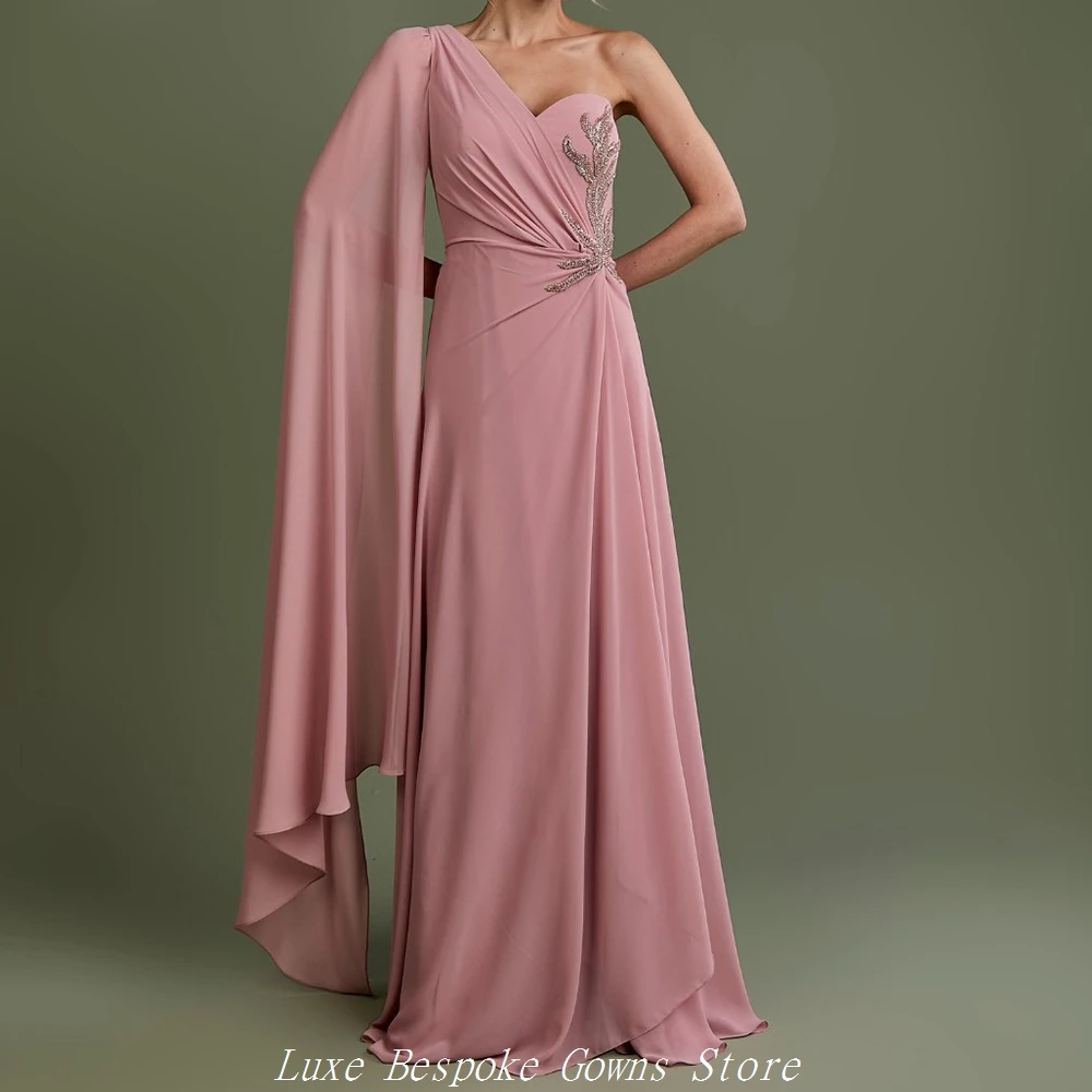 Women's Formal Evening Gowns A-line Floor-length One-shoulder Sleeveless Prom Dresses Fashion Sequined Stole Customized Gowns
Women's Formal Evening Gowns A-line Floor-length One-shoulder Sleeveless Prom Dresses Fashion Sequined Stole Customized Gowns