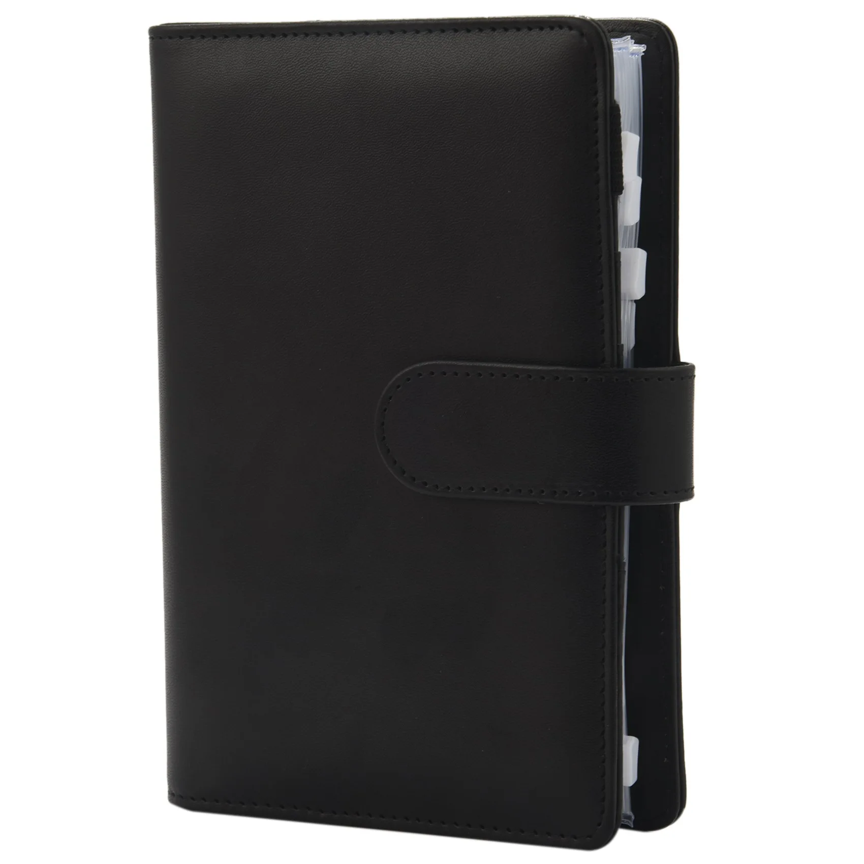 Budget Binder, A6 PU Leather Notebook Planner Organizer Refillable 6 Ring Binder Cover Letter Sticker Labels Black
Budget Binder, A6 PU Leather Notebook Planner Organizer Refillable 6 Ring Binder Cover Letter Sticker Labels Black