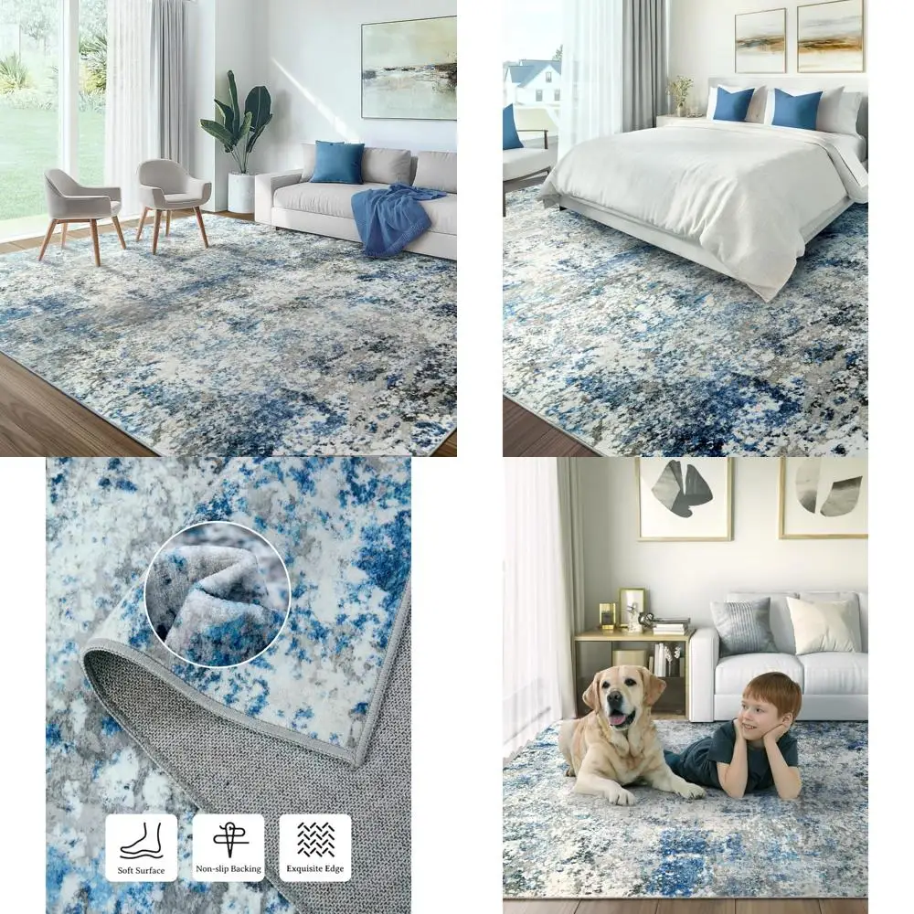 Моющийся коврик для гостиной: 8x10 Современный абстрактный нейтральный мягкий ковер для спальни, столовой, нескользящий ковер с низким ворсом для медсестры
Моющийся коврик для гостиной: 8x10 Современный абстрактный нейтральный мягкий ковер для спальни, столовой, нескользящий ковер с низким ворсом для медсестры