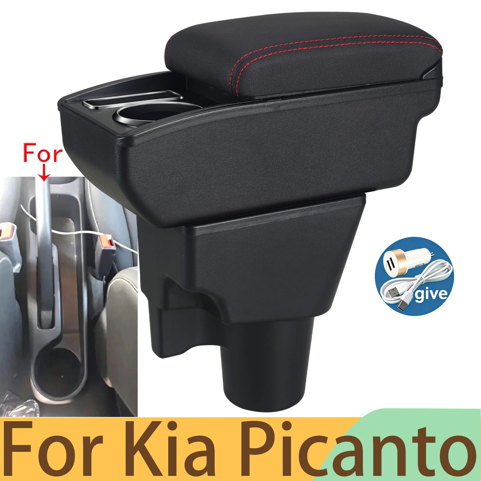 For Kia Picanto Armrest Box For Kia Picanto 3X-Line Car Armrest Auto Storage Box Cup Holder Dedicated Retrofit Car Accessories
For Kia Picanto Armrest Box For Kia Picanto 3X-Line Car Armrest Auto Storage Box Cup Holder Dedicated Retrofit Car Accessories