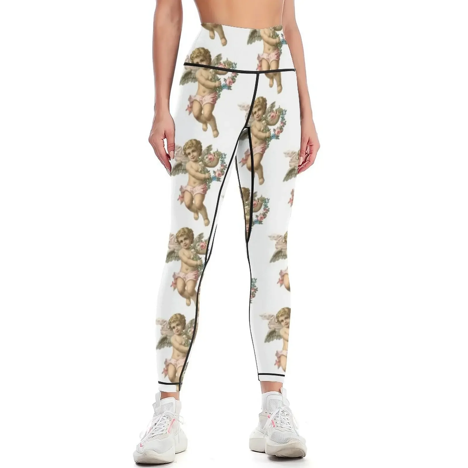Vintage Cherub Angelic Angel With Flowers Leggings for physical Women's push up push up fitness Sweatpants Womens Leggings
Vintage Cherub Angelic Angel With Flowers Leggings for physical Women's push up push up fitness Sweatpants Womens Leggings