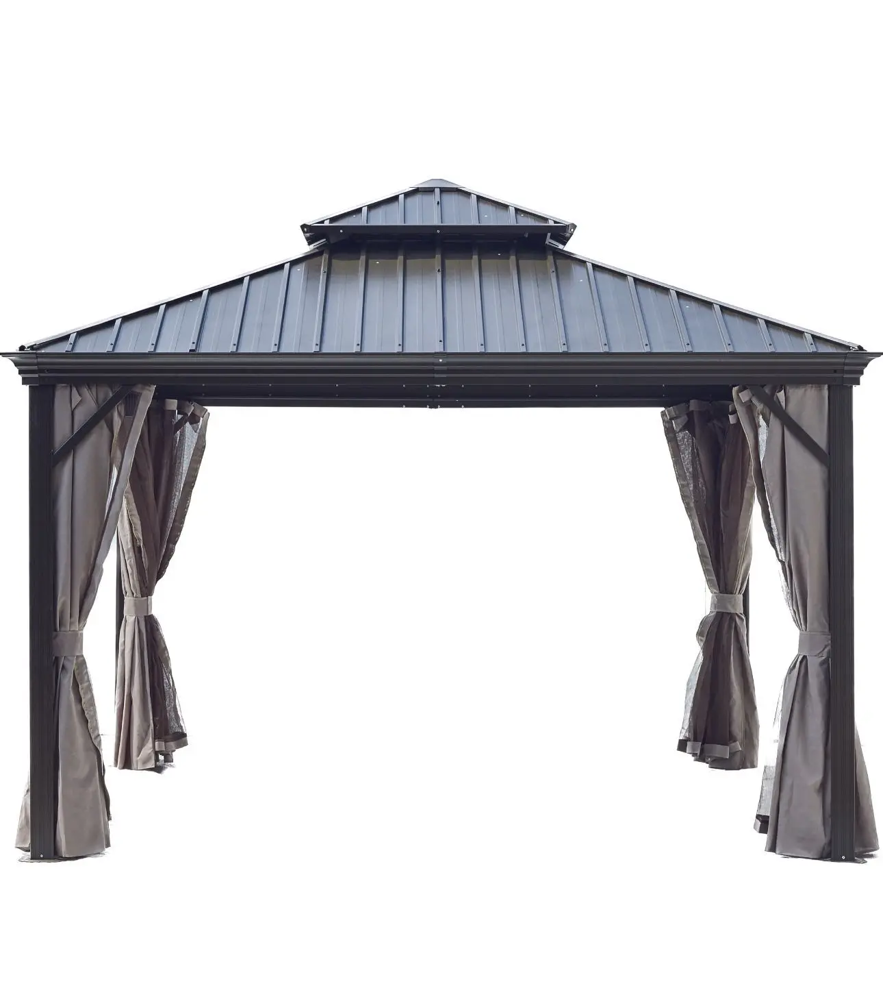 3.65X3.65X3.03M HIGH QUALITY PERGOLA DOUBLE TOPPED METAL OUTDOOR GAZEBO for GARDEN SUPPLIES
3.65X3.65X3.03M HIGH QUALITY PERGOLA DOUBLE TOPPED METAL OUTDOOR GAZEBO for GARDEN SUPPLIES