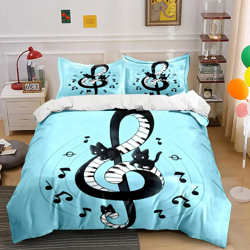 "Music Cats Art Decor Set" Soft Comfortable Duvet Cover Bedding Set Included 1*Duvet Cover & 2*Pillowcases, gift
"Music Cats Art Decor Set" Soft Comfortable Duvet Cover Bedding Set Included 1*Duvet Cover & 2*Pillowcases, gift