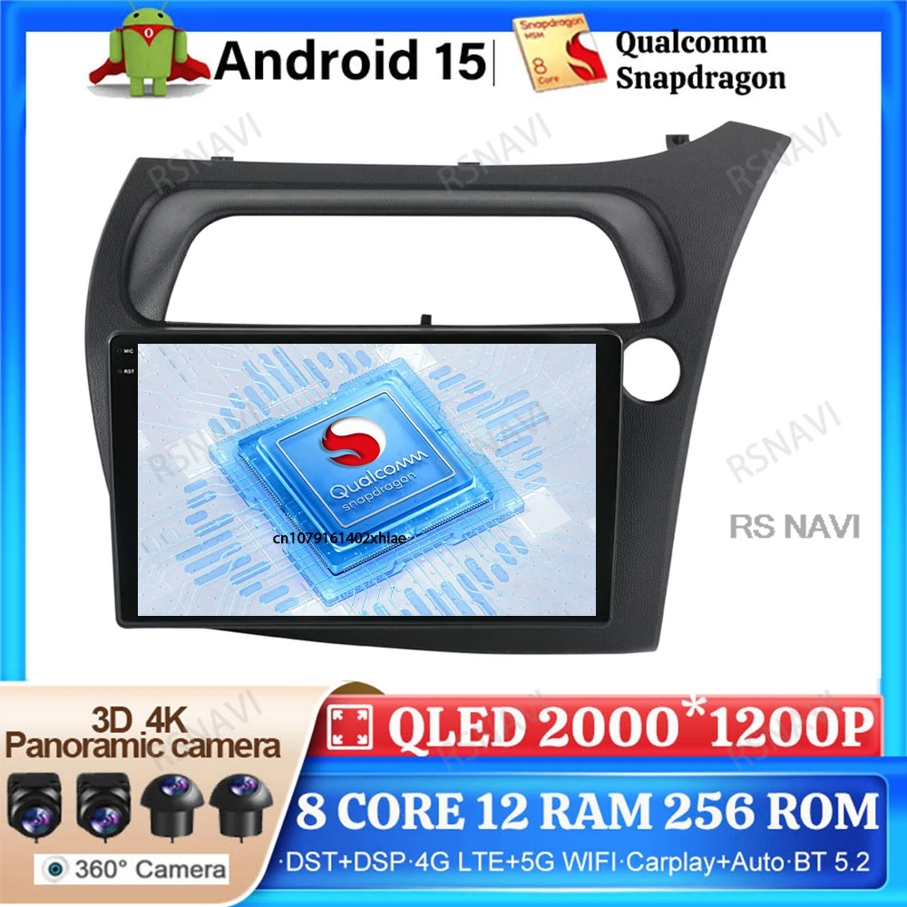 Android 15 Car Radio For Honda Civic Hatchback 2006-2011 Navigation 4G LTE DVD 2 DIN Qualcomm 5G WIFI DSP Head Unit Viedo Player
Android 15 Car Radio For Honda Civic Hatchback 2006-2011 Navigation 4G LTE DVD 2 DIN Qualcomm 5G WIFI DSP Head Unit Viedo Player