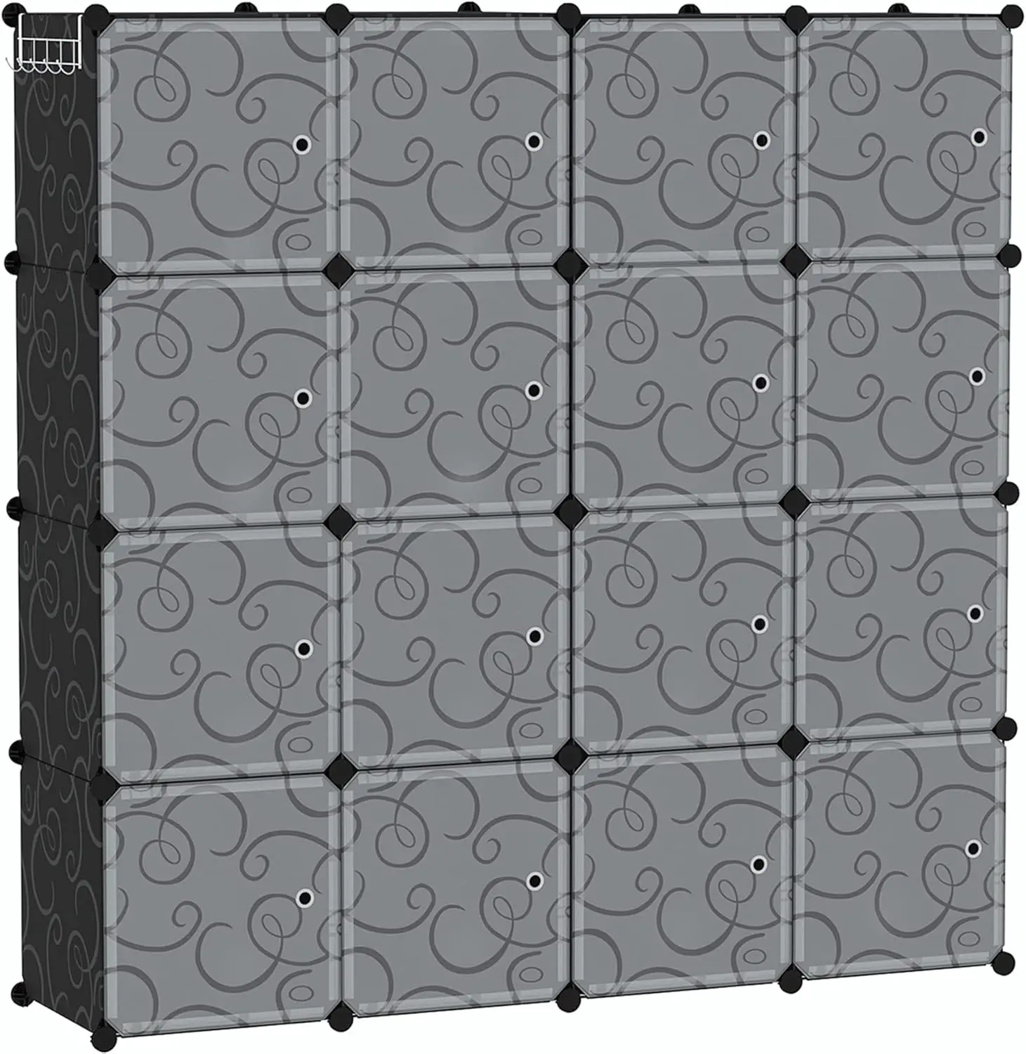 Cube Storage Organizer, 16-Cube Storage Shelving with Doors, Modular Book Shelf, Plastic Shelves
Cube Storage Organizer, 16-Cube Storage Shelving with Doors, Modular Book Shelf, Plastic Shelves