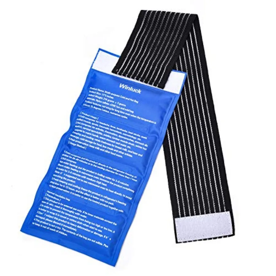 Gel Ice Packs for Injuries- Adjustable Wrap for Pain Relief Ice Pack+Heat Pack n-Toxic Smooth Reusable, Support Rehabilitation,
Gel Ice Packs for Injuries- Adjustable Wrap for Pain Relief Ice Pack+Heat Pack n-Toxic Smooth Reusable, Support Rehabilitation,