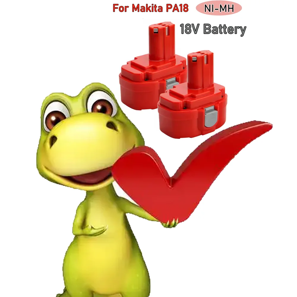 18V 6800mAh For Makita PA18 Rechargeable Ni-MH battery PA18 1822 1823 1834 1835 192827-3 192829-9 193159-1 193140-2 Tools
18V 6800mAh For Makita PA18 Rechargeable Ni-MH battery PA18 1822 1823 1834 1835 192827-3 192829-9 193159-1 193140-2 Tools
