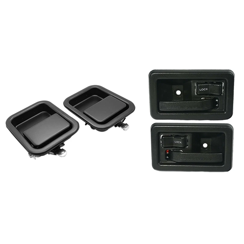 Metal Front Exterior Door Handle Set With Inside Door Handles Interior Pair Left & Right 55176477AB 55176476AB
Metal Front Exterior Door Handle Set With Inside Door Handles Interior Pair Left & Right 55176477AB 55176476AB