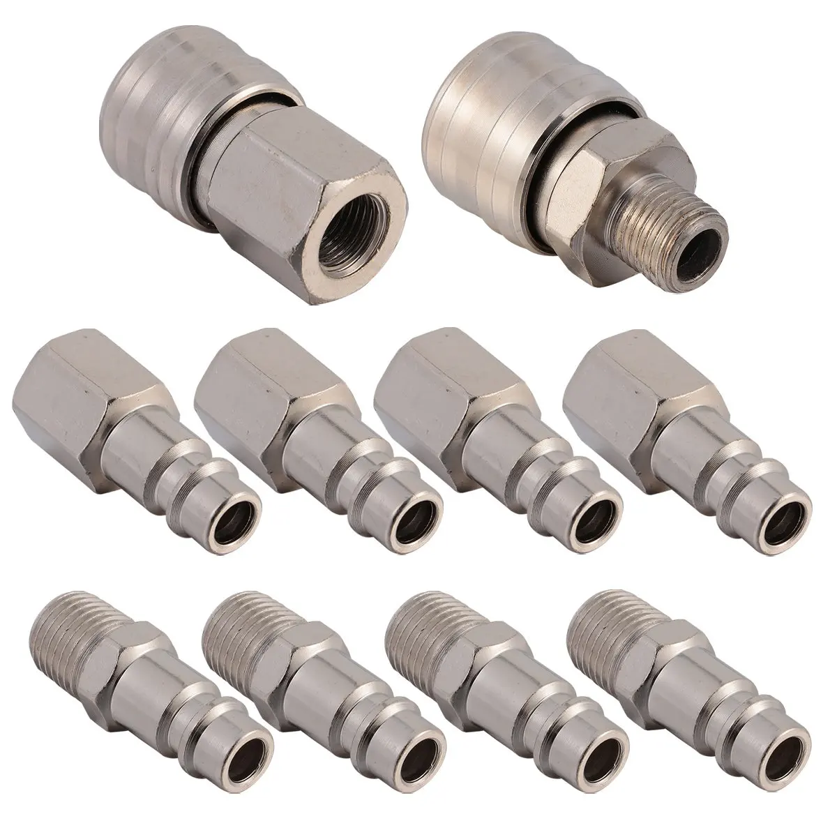 German Style Internal External Thread Air Coupler Quick Release Compressor Hose Connectors Heat Treated Hardened Iron Anti Rust
German Style Internal External Thread Air Coupler Quick Release Compressor Hose Connectors Heat Treated Hardened Iron Anti Rust