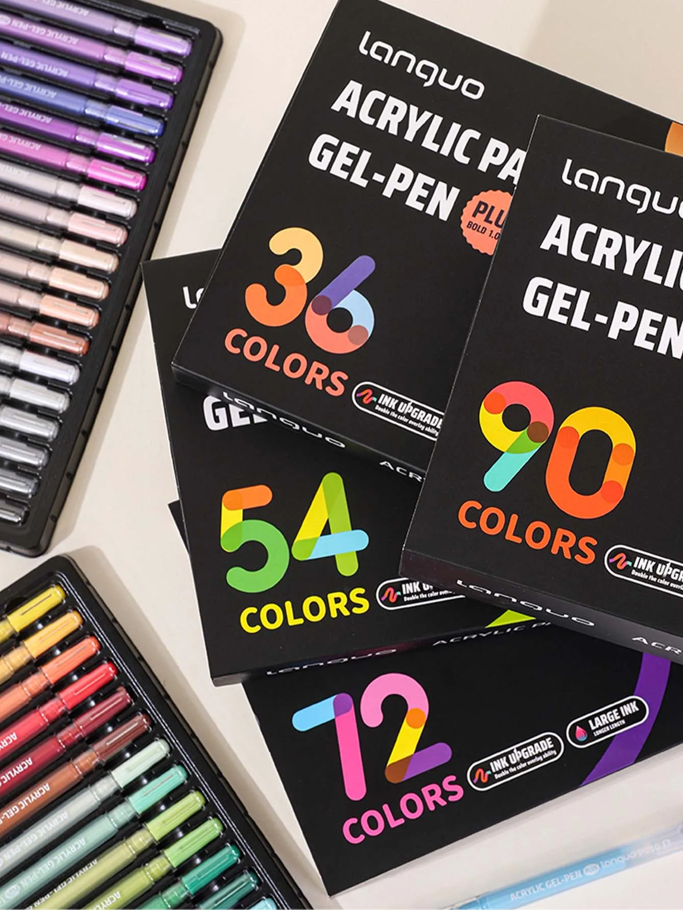 Languo 90 Colors Acrylic Gel Pen Set Fine Tip 1.0mm for Painting Sketching Art Journaling Smooth Blending
Languo 90 Colors Acrylic Gel Pen Set Fine Tip 1.0mm for Painting Sketching Art Journaling Smooth Blending