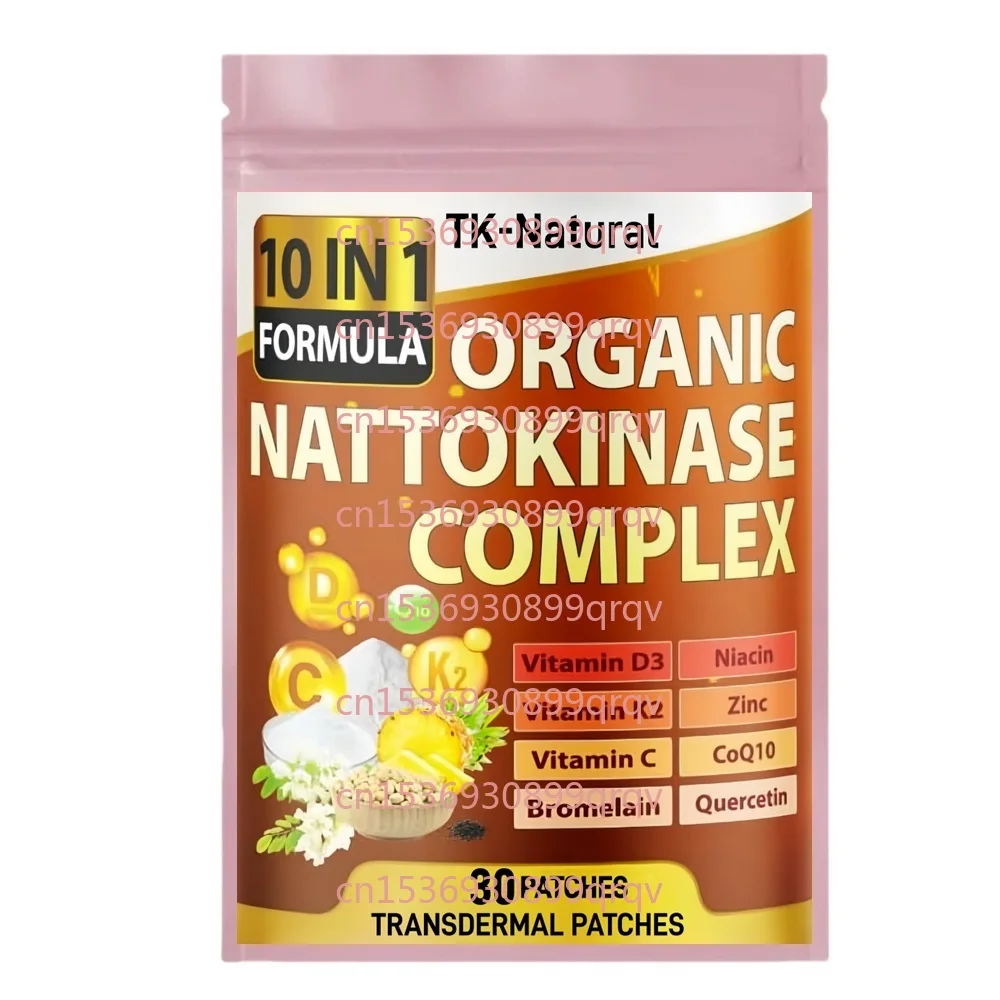 30 Patches Nattokinase Complex Transdermal Patches With Zinc, CoQ10, Quercetin for Circulatory & Cardiovascular Support
30 Patches Nattokinase Complex Transdermal Patches With Zinc, CoQ10, Quercetin for Circulatory & Cardiovascular Support