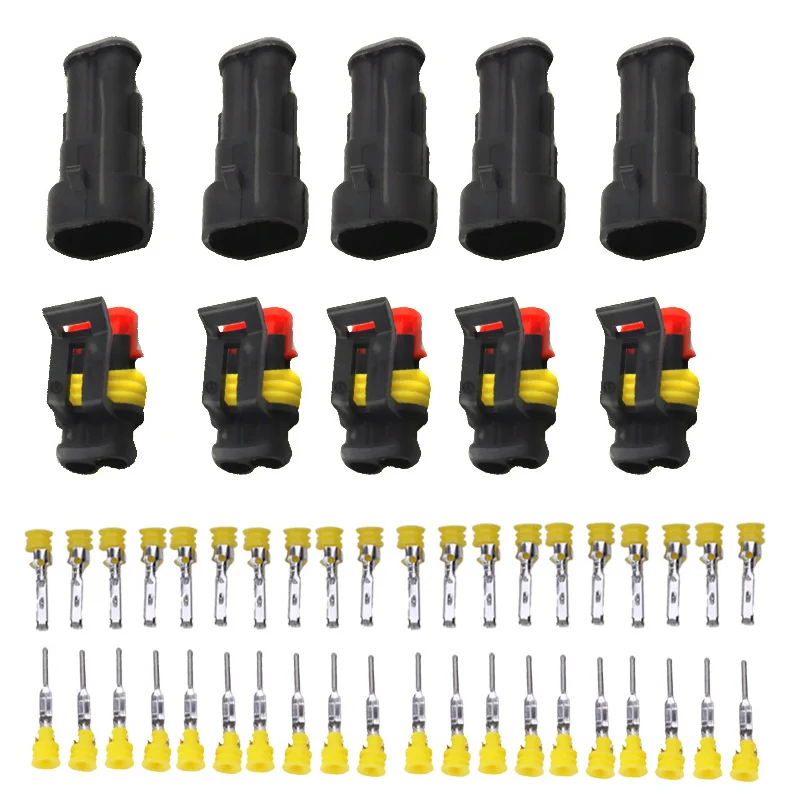 10 Kit 2 Pin Waterproof Plug Seal Sealing Waterproof Electrical Wire Cable Connector Plug for Car Auto
10 Kit 2 Pin Waterproof Plug Seal Sealing Waterproof Electrical Wire Cable Connector Plug for Car Auto
