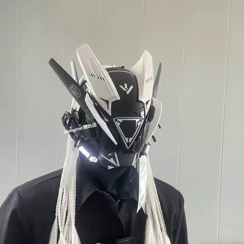 2024 Cyberpunk mask trend cosplay accessories Personality Dark Mask Role-playing robot meta universe
2024 Cyberpunk mask trend cosplay accessories Personality Dark Mask Role-playing robot meta universe