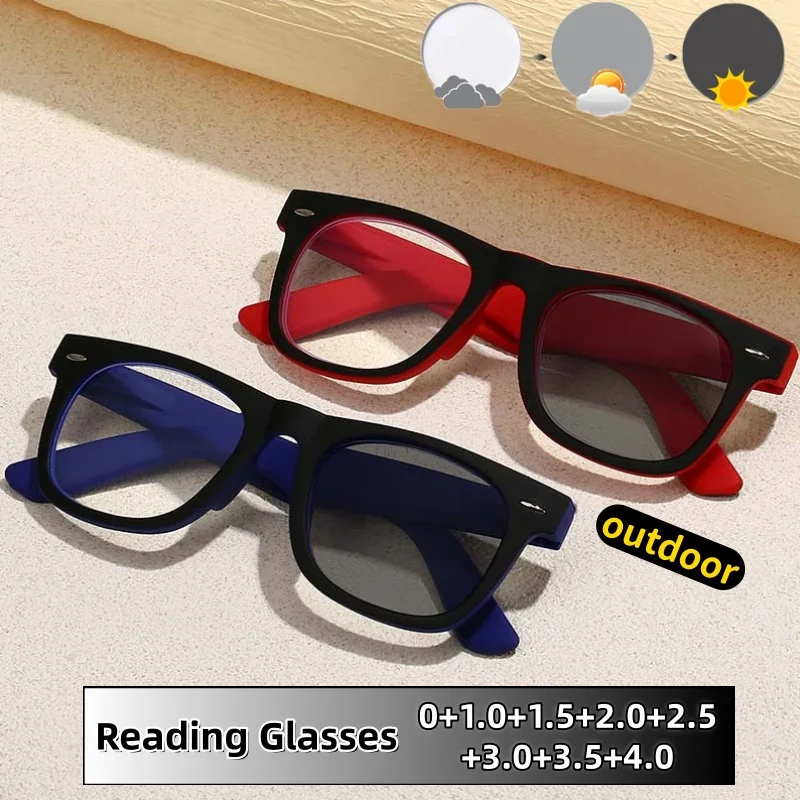 Women Men Outdoor Photochromic Presbyopia Glasses Anti-Blue Light Eyeglasses UV Resistant Eye Protection Diopter 0 To +4.0 
Women Men Outdoor Photochromic Presbyopia Glasses Anti-Blue Light Eyeglasses UV Resistant Eye Protection Diopter 0 To +4.0