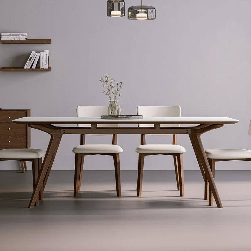 The product can be customized. Nordic modern household dining table, small rectangular solid wood dining table and chai
The product can be customized. Nordic modern household dining table, small rectangular solid wood dining table and chai