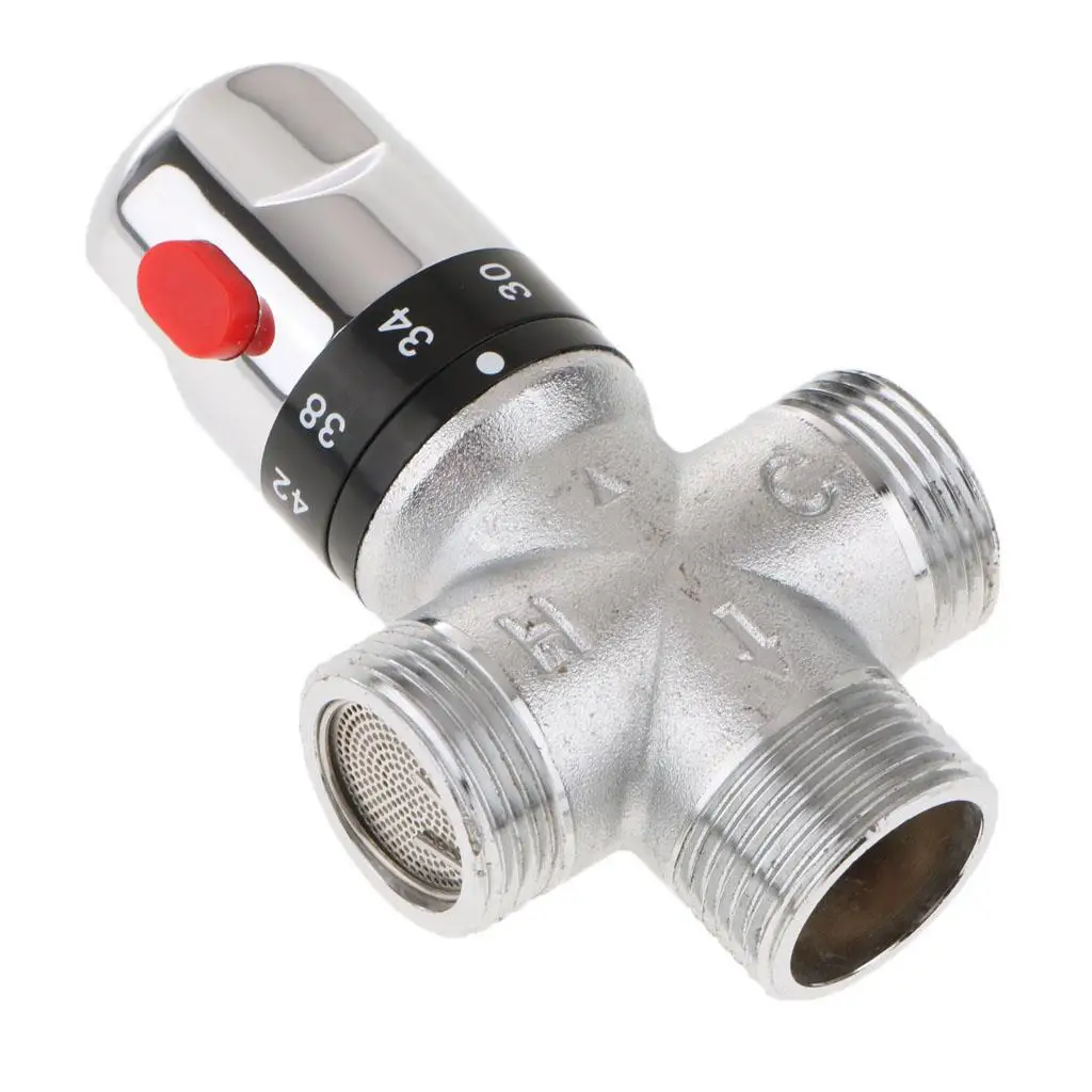 Thermostatic Shower Mixer Valve Safe Water Temperature Control Anti Burn Water Mixing Valve for Bathroom Kitchen Washroom Use
Thermostatic Shower Mixer Valve Safe Water Temperature Control Anti Burn Water Mixing Valve for Bathroom Kitchen Washroom Use