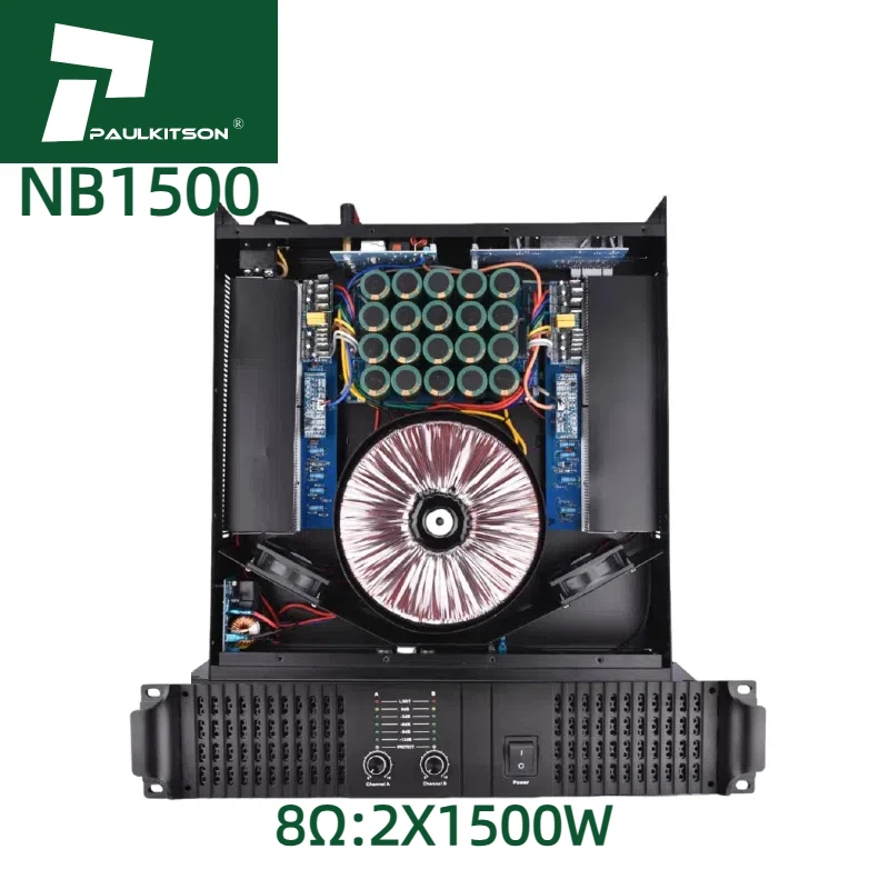 Paulkitson Amplifier NB1500 Professional Sound Equipment 2x1500W Class TD Subwoofer Amplifier Dual Channel High Power Amplifier
Paulkitson Amplifier NB1500 Professional Sound Equipment 2x1500W Class TD Subwoofer Amplifier Dual Channel High Power Amplifier