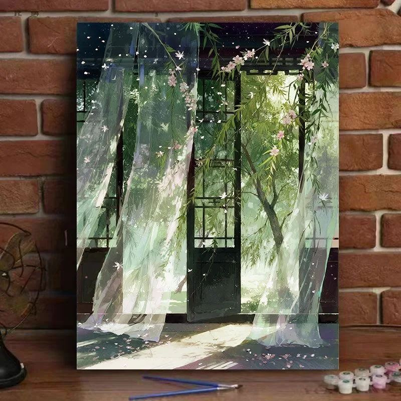 A-0200 Hand Painted Flower Tree Oil Painting on Canvas - Nature Landscape Wall Art
A-0200 Hand Painted Flower Tree Oil Painting on Canvas - Nature Landscape Wall Art