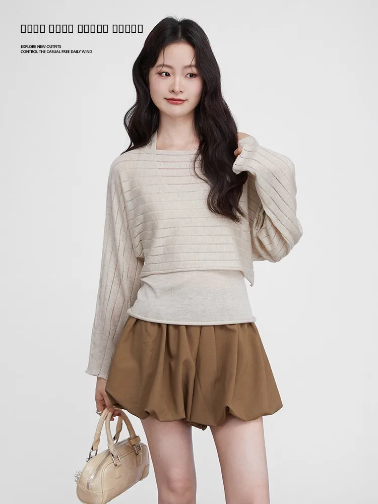 Loose Casual Neline Vest Cover up Two Piece Set Women's Autumn Design Knitted Wear for Young Girls Comfortable Fit Knitwear
Loose Casual Neline Vest Cover up Two Piece Set Women's Autumn Design Knitted Wear for Young Girls Comfortable Fit Knitwear