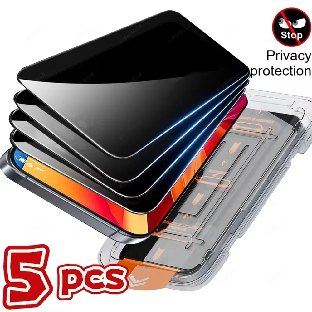 5Pcs Privacy Screen Protectors For iPhone 15 16 Pro Max Air 17 14 Plus 13 12 16e 11 X XR XS 6 Tempered Glass Easy Install Glass
5Pcs Privacy Screen Protectors For iPhone 15 16 Pro Max Air 17 14 Plus 13 12 16e 11 X XR XS 6 Tempered Glass Easy Install Glass