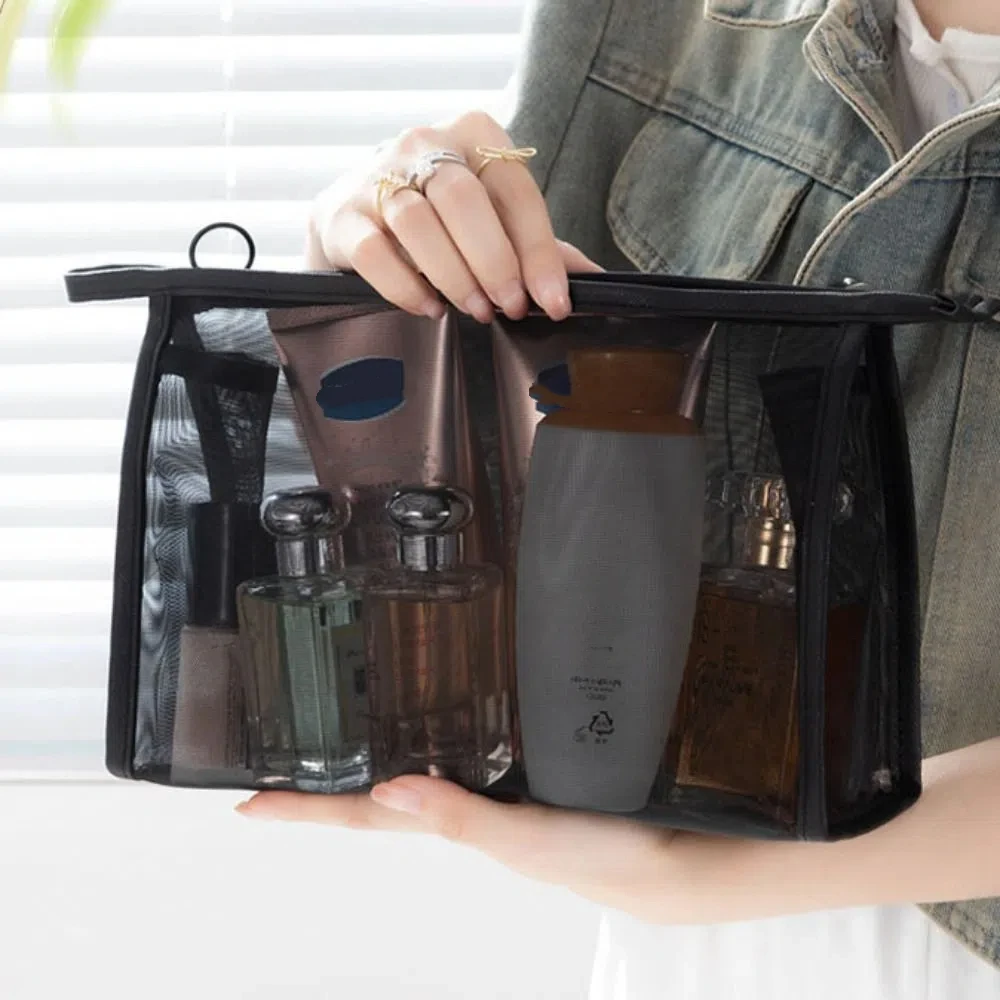 Portable Mesh Makeup Bag Large Capacity Transparent Cosmetic Bag Outdoor Zipper Storage Toiletry Bag
Portable Mesh Makeup Bag Large Capacity Transparent Cosmetic Bag Outdoor Zipper Storage Toiletry Bag