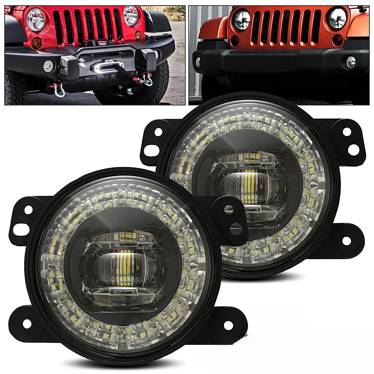 For Jeep Wrangler JK TJ Clear LED Universal Bumper Fog Lights Left Right Lamps
For Jeep Wrangler JK TJ Clear LED Universal Bumper Fog Lights Left Right Lamps