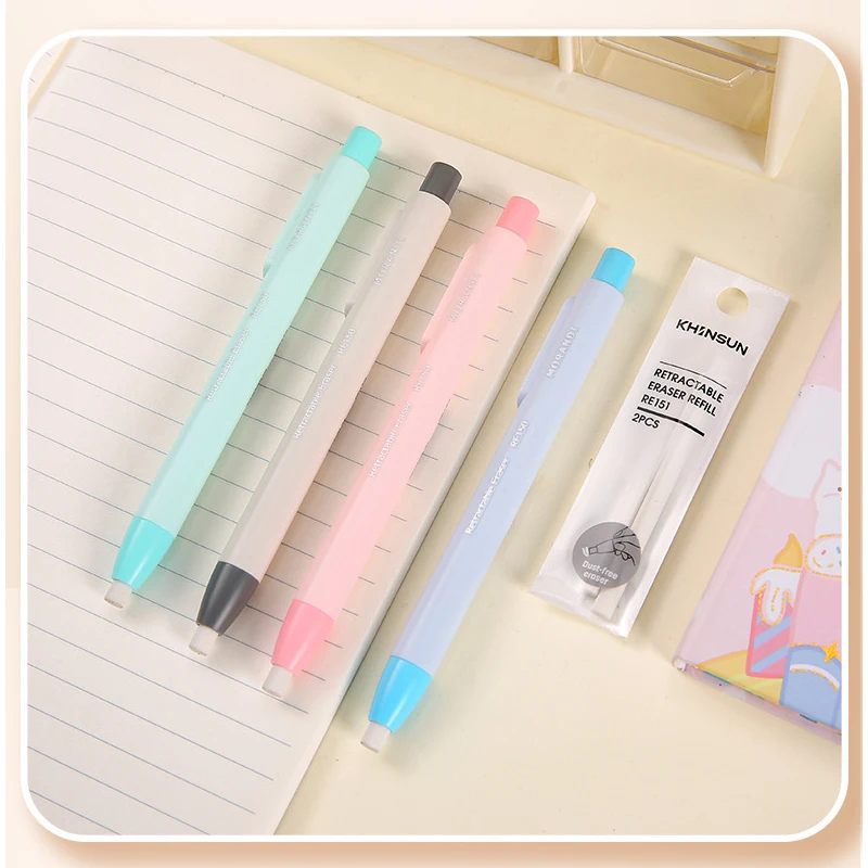 1Pc/2Pcs Retractable Pencil Eraser Press The Eraser To Replace The Core Rubber Writing Stationery School Stationery Supplies
1Pc/2Pcs Retractable Pencil Eraser Press The Eraser To Replace The Core Rubber Writing Stationery School Stationery Supplies