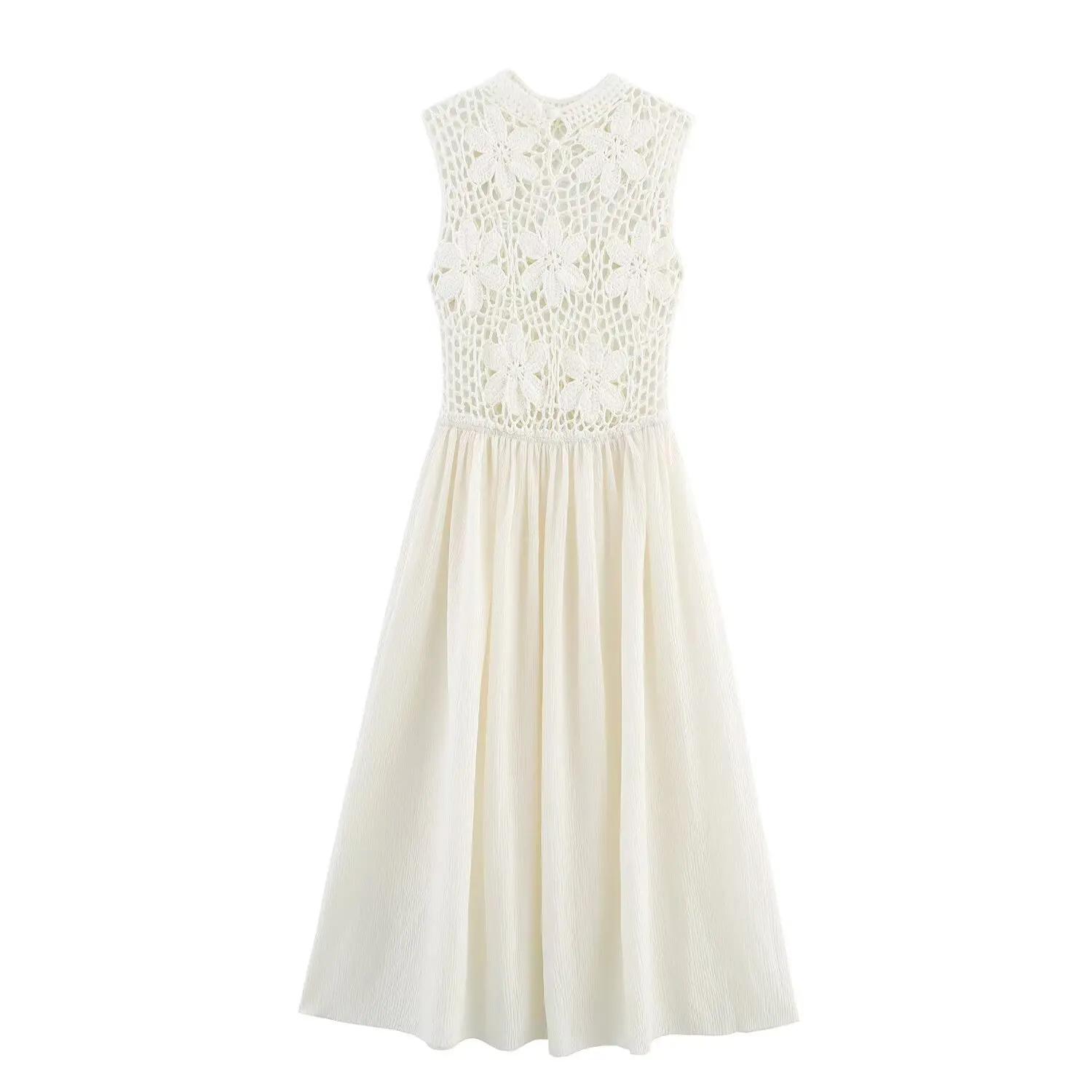 Women Summer Dress Fashion Solid Color Floral Embroidery Stitching Sleeveless Women Elegant Street Party Dress Clothing
Women Summer Dress Fashion Solid Color Floral Embroidery Stitching Sleeveless Women Elegant Street Party Dress Clothing