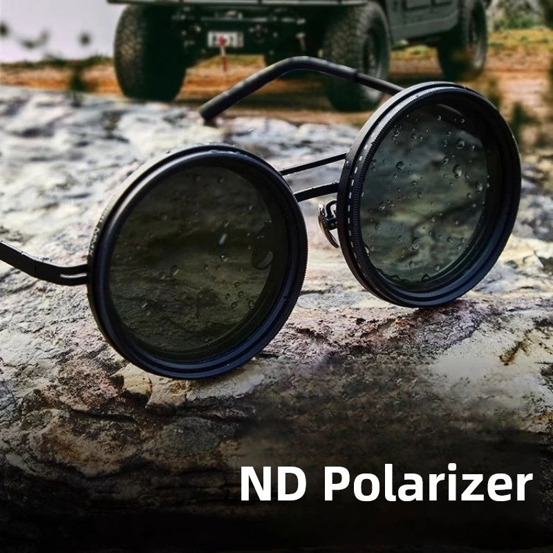 Handmade Round Polarised ND9 Adjustable Dimming Sun Glasses UV400 Men Outdoor Fishing Filter Driving Anti-Reflective Sunglasses
Handmade Round Polarised ND9 Adjustable Dimming Sun Glasses UV400 Men Outdoor Fishing Filter Driving Anti-Reflective Sunglasses