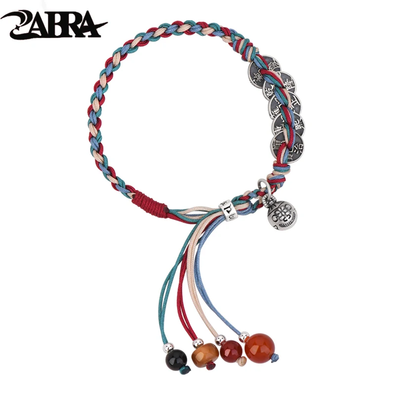 ZABRA 999 Silver Five Emperor Money Bracelet, Women's Style, Colorful Rope, Hand Woven Hand Rope
ZABRA 999 Silver Five Emperor Money Bracelet, Women's Style, Colorful Rope, Hand Woven Hand Rope