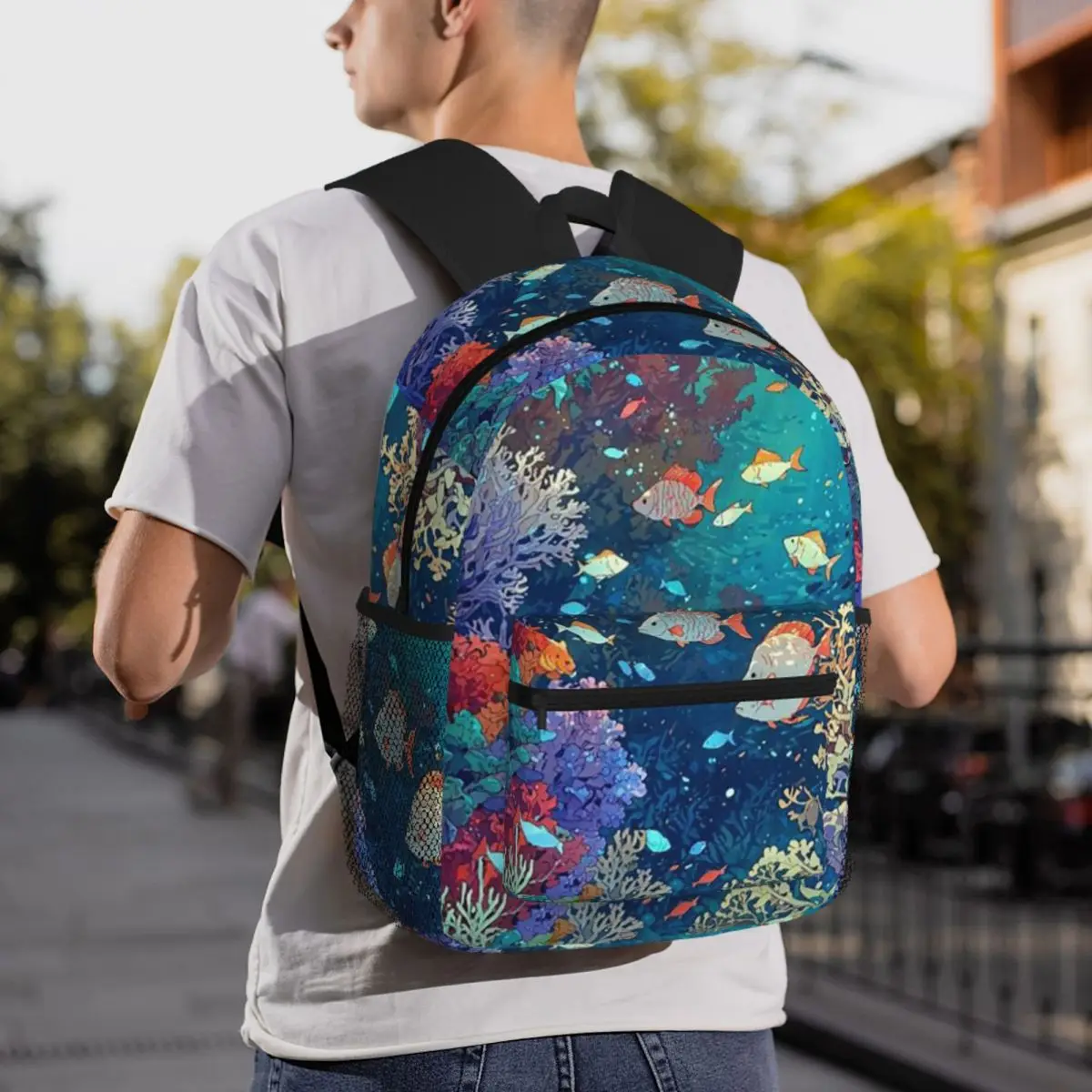 Cartoon Fish Pattern Backpack Daypack Large Capacity Boys Girls BookBag School Bag Shoulder Bags for Men Women
Cartoon Fish Pattern Backpack Daypack Large Capacity Boys Girls BookBag School Bag Shoulder Bags for Men Women
