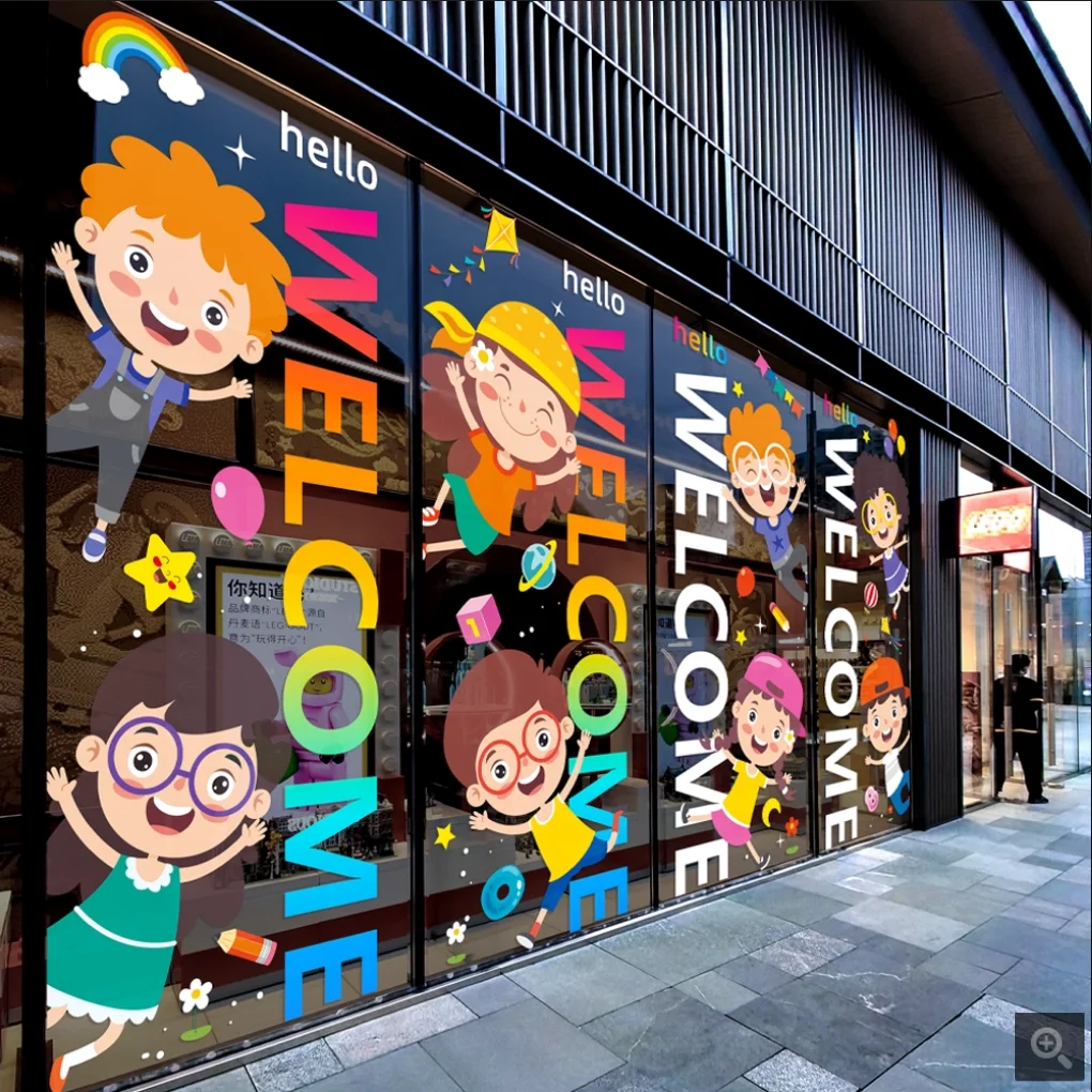 Kindergarten Training School Cartoon Stickers Mall Playground Glass Door Floor-to-Ceiling Window Display Decorative Glass Film H
Kindergarten Training School Cartoon Stickers Mall Playground Glass Door Floor-to-Ceiling Window Display Decorative Glass Film H