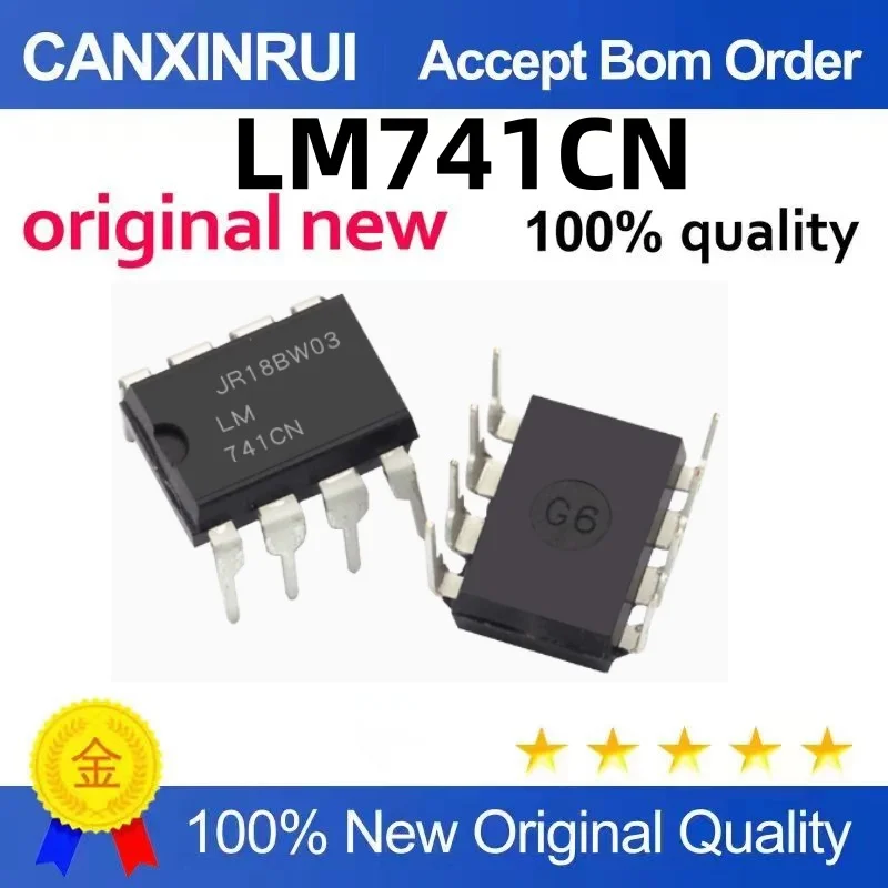 (100 pieces)LM741CN In-Line DIP-8 General Purpose Amplifier
(100 pieces)LM741CN In-Line DIP-8 General Purpose Amplifier