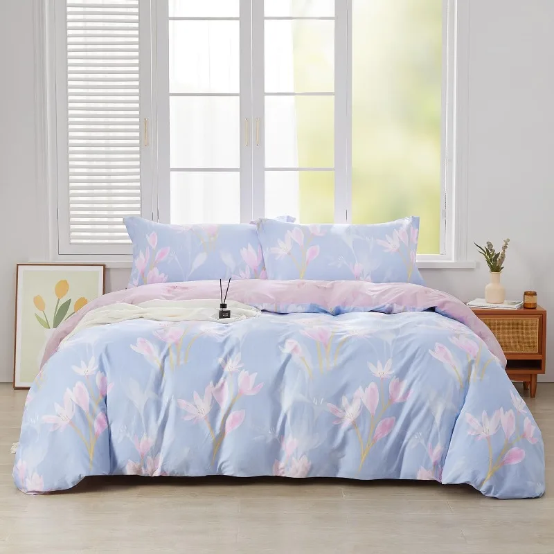 Floral Duvet Cover Set Full Size 3pcs 100% Cotton Blue Pink Floral Blossom Printed Bedding Comforter Cover Set 1 Quilt Cover
Floral Duvet Cover Set Full Size 3pcs 100% Cotton Blue Pink Floral Blossom Printed Bedding Comforter Cover Set 1 Quilt Cover