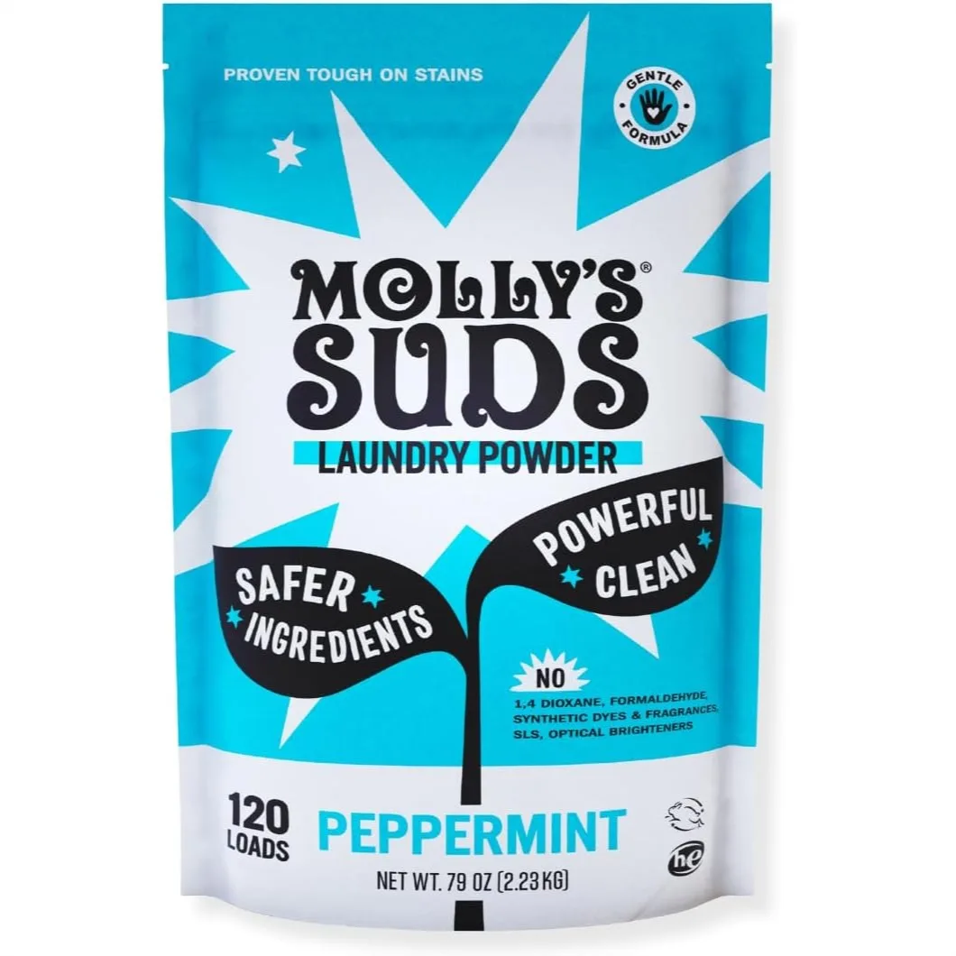 Laundry Detergent Powder for Sensitive Skin, Stain Fighting, 120 Load Peppermint
Laundry Detergent Powder for Sensitive Skin, Stain Fighting, 120 Load Peppermint