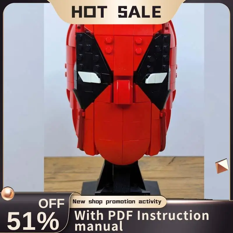 New 698Pcs Hot Famous Hero Movie Moc Deadp Mask Helmet Model Building Blocks Diy Creative Ideas Kids Toy Birthday Christmas Gift
New 698Pcs Hot Famous Hero Movie Moc Deadp Mask Helmet Model Building Blocks Diy Creative Ideas Kids Toy Birthday Christmas Gift