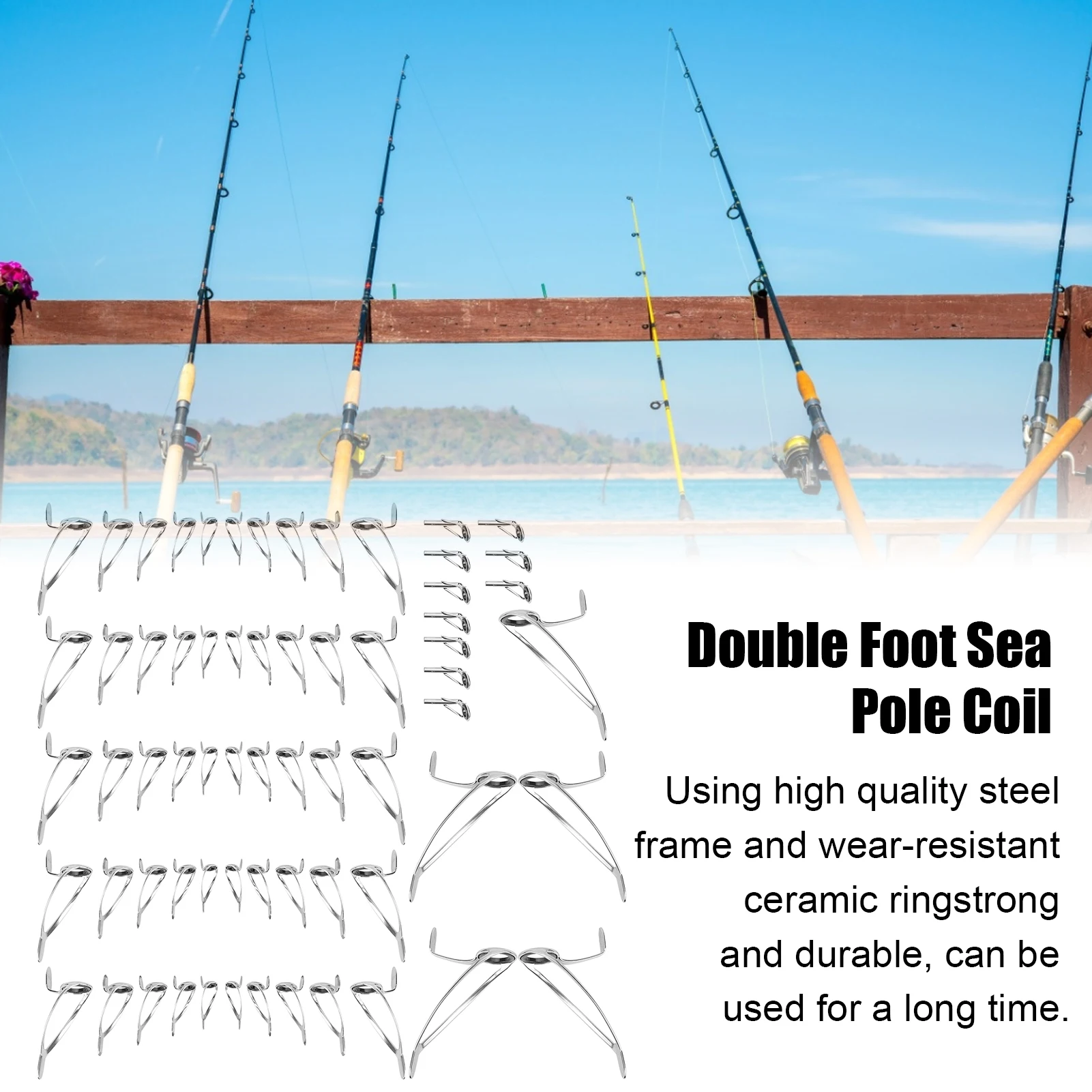 Double Foot Sea Pole Coil Loop Ceramic Sea Rod Wire Loop Fishing Gear Loop Ceramic Sea Rod Wire
Double Foot Sea Pole Coil Loop Ceramic Sea Rod Wire Loop Fishing Gear Loop Ceramic Sea Rod Wire
