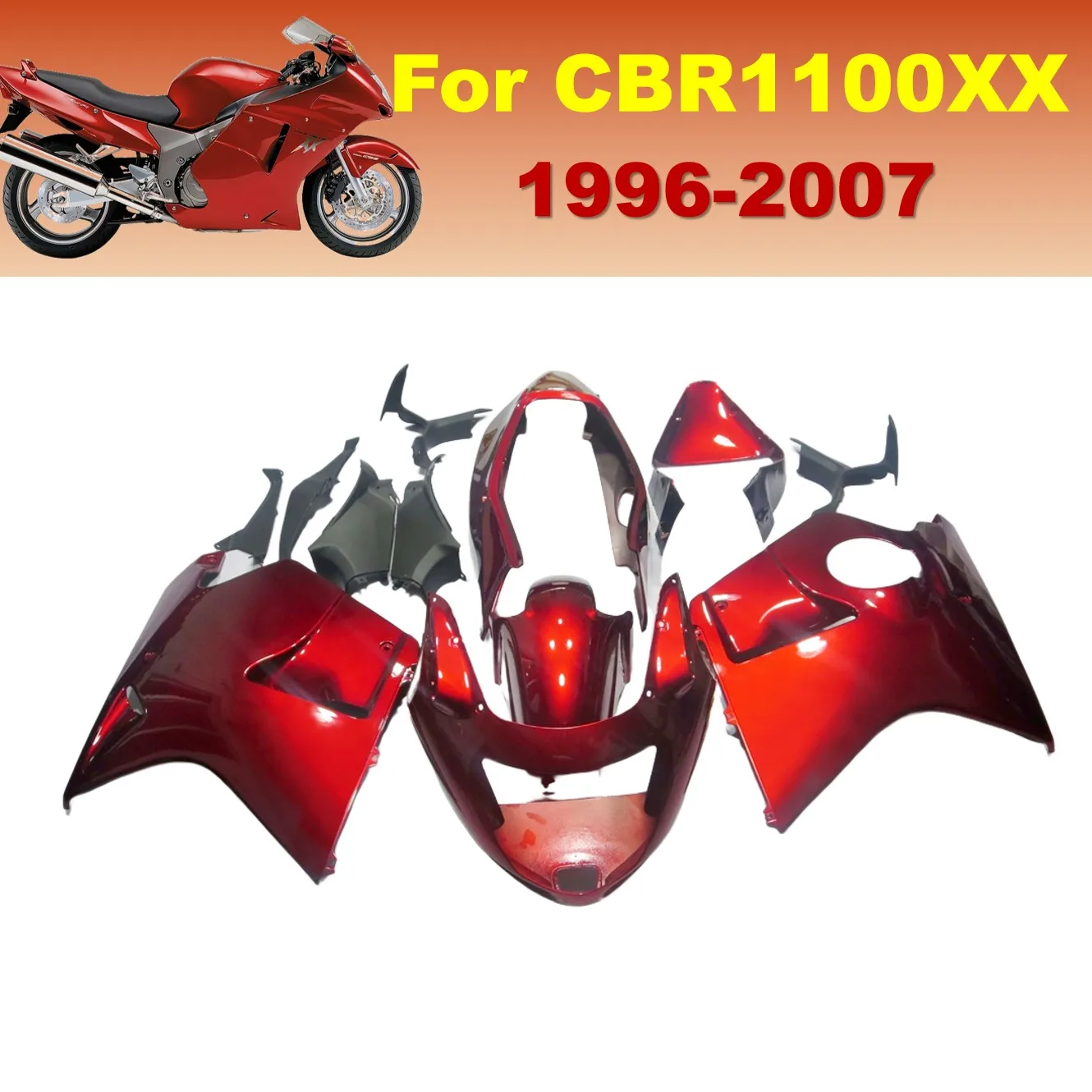 Motorcycle Fairing Kit Fit For Honda CBR 1100XX 1996-2007 CBR1100XX Blackbird CBR 1100R Full Fairings Bodywork Protection
Motorcycle Fairing Kit Fit For Honda CBR 1100XX 1996-2007 CBR1100XX Blackbird CBR 1100R Full Fairings Bodywork Protection