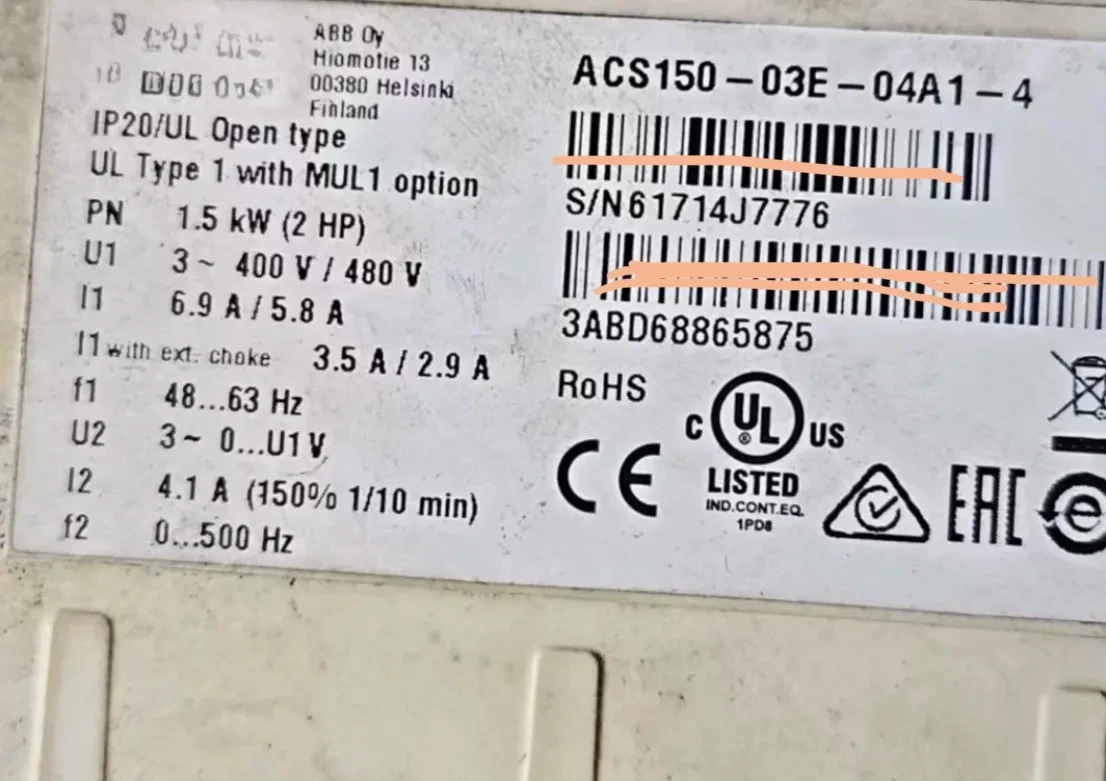 ACS150-03E-04A1-4 Good products
ACS150-03E-04A1-4 Good products