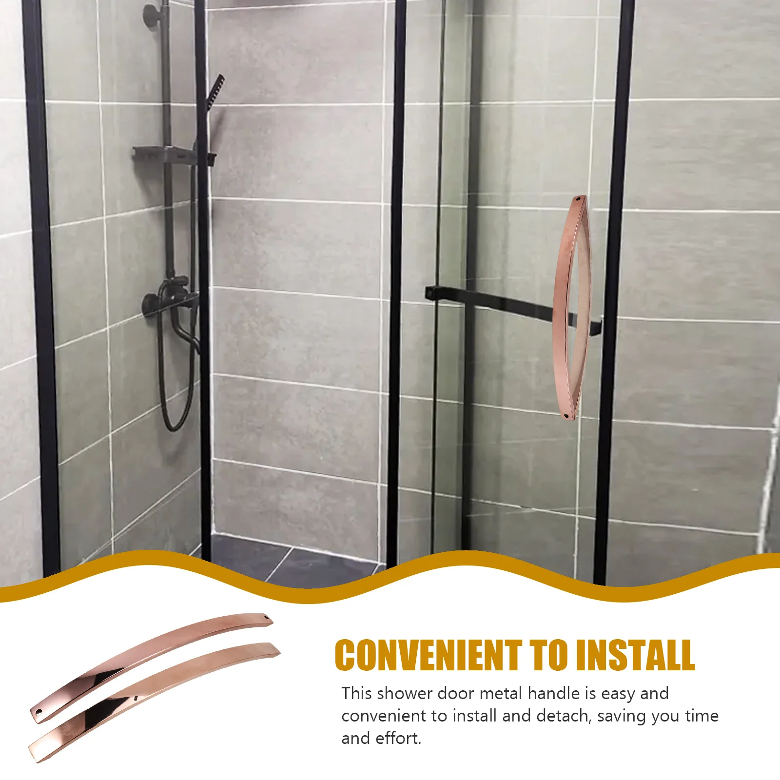 Glass Shower Door Pull Aluminum Handle Frameless Shower Door Replacement Durable Convenient Handle Handles for Wardrobe Doors
Glass Shower Door Pull Aluminum Handle Frameless Shower Door Replacement Durable Convenient Handle Handles for Wardrobe Doors