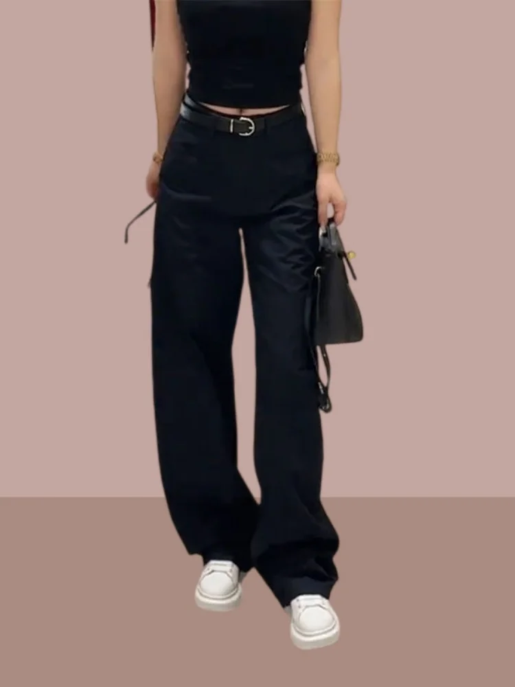 Black Quick-Dry High-Waist Women's Work Trousers Autumn New Style plus Size Casual Straight Leg Pants Versatile Slimming
Black Quick-Dry High-Waist Women's Work Trousers Autumn New Style plus Size Casual Straight Leg Pants Versatile Slimming