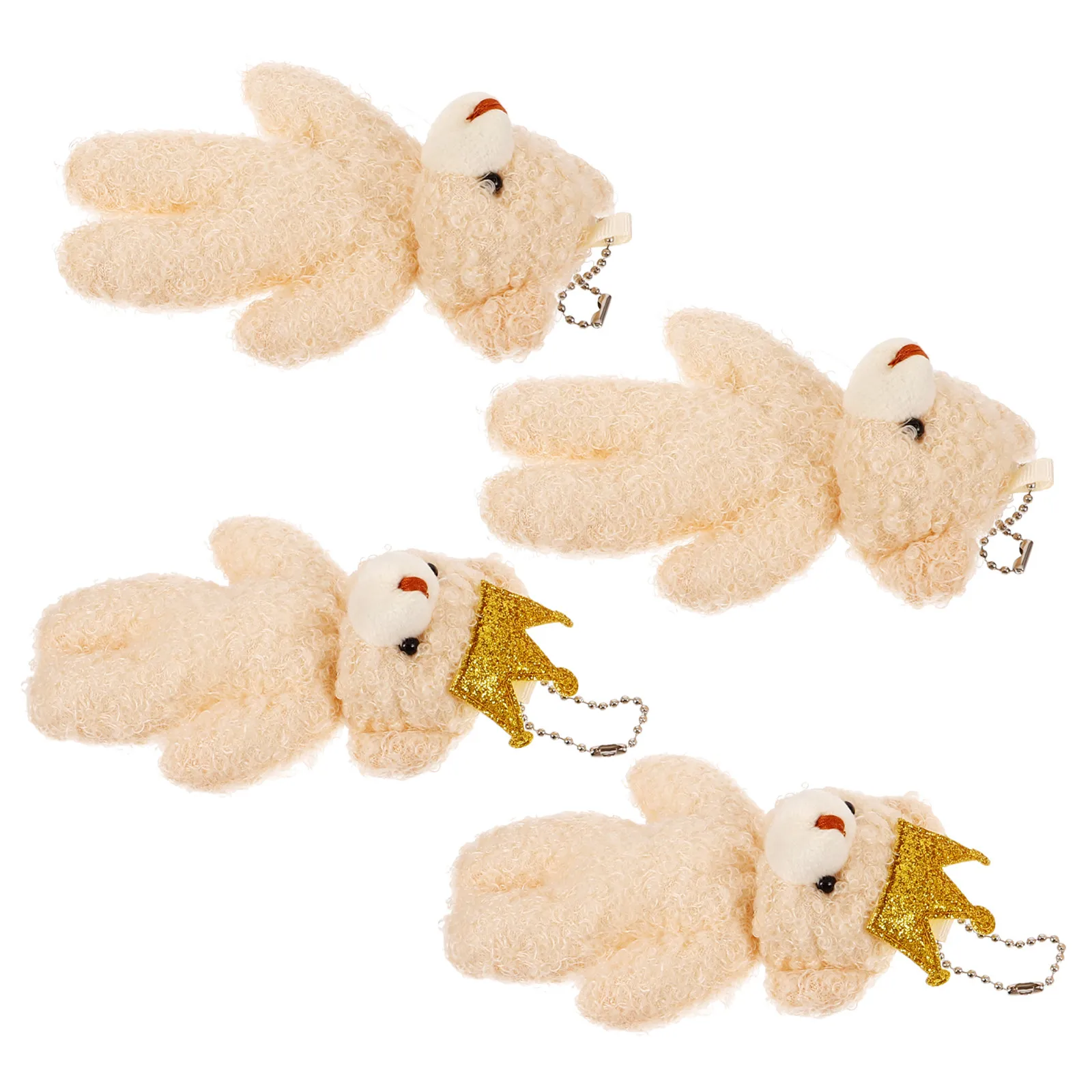 4Pcs Adorable Stuffed Bear Key Chain Soft Animal Bag Pendant Backpack Handbag Hanging Charm for Women Tiny Stuffed Bear
4Pcs Adorable Stuffed Bear Key Chain Soft Animal Bag Pendant Backpack Handbag Hanging Charm for Women Tiny Stuffed Bear
