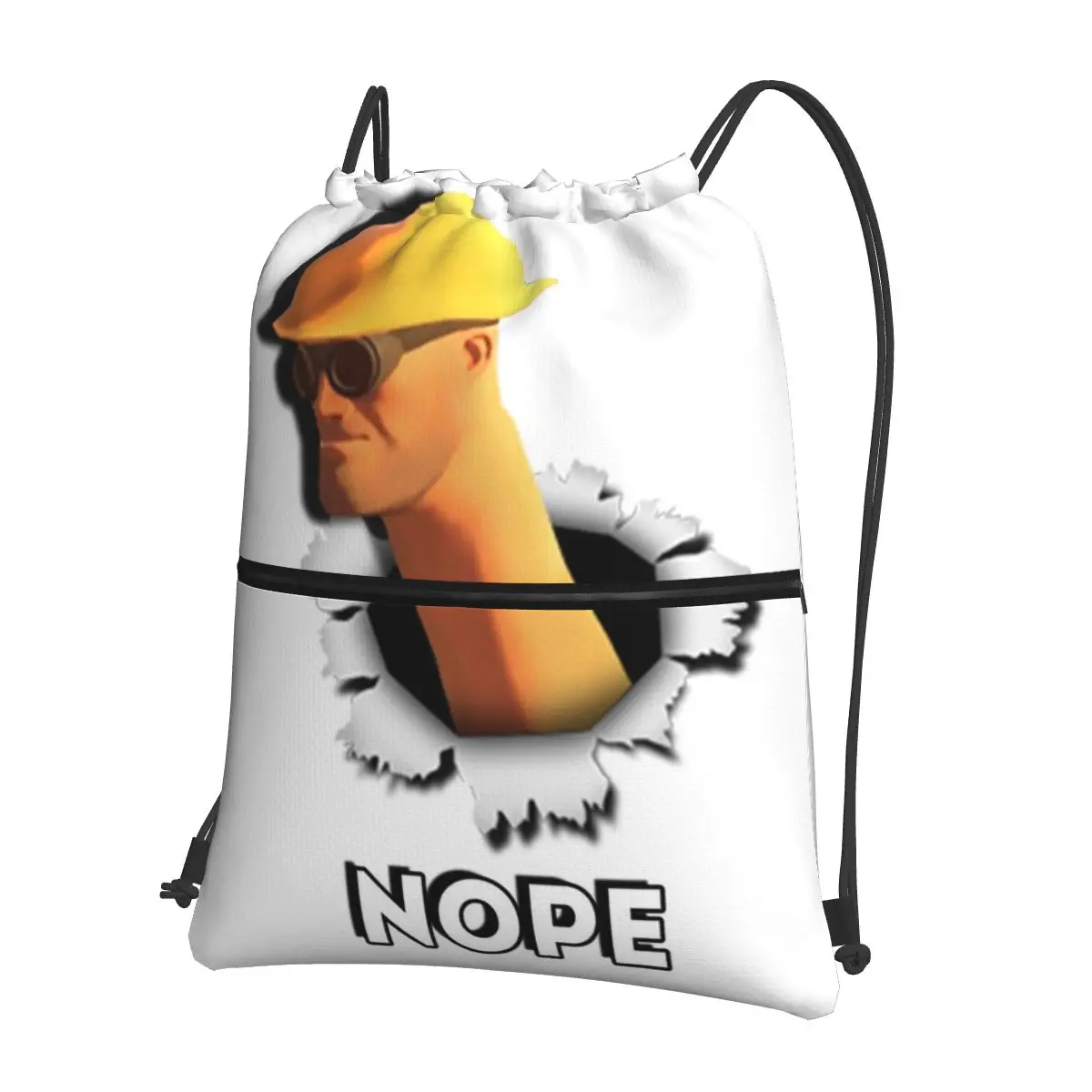 Team Fortress 2 Nope Engineer TF2 Backpacks Casual Drawstring Bundle Pocket Sports Bag Book Bags for Man Woman Students
Team Fortress 2 Nope Engineer TF2 Backpacks Casual Drawstring Bundle Pocket Sports Bag Book Bags for Man Woman Students