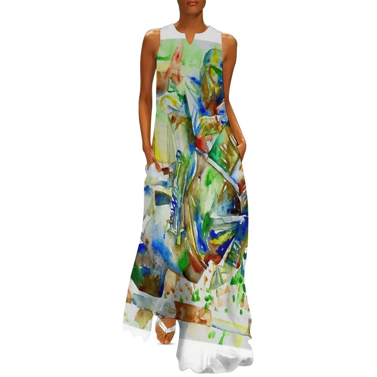 DERBY RACE .4 watercolor painting Long Dress Dance dresses dresses for prom evening dress women
DERBY RACE .4 watercolor painting Long Dress Dance dresses dresses for prom evening dress women