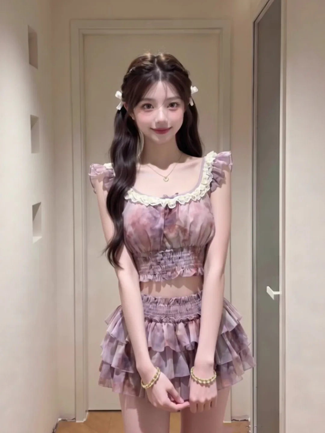 Floral Print Top And Cake Skirt Set Summer Comfortable High Waist Short Skirt Two Piece Set Women's Fashion Outfit Youthful
Floral Print Top And Cake Skirt Set Summer Comfortable High Waist Short Skirt Two Piece Set Women's Fashion Outfit Youthful