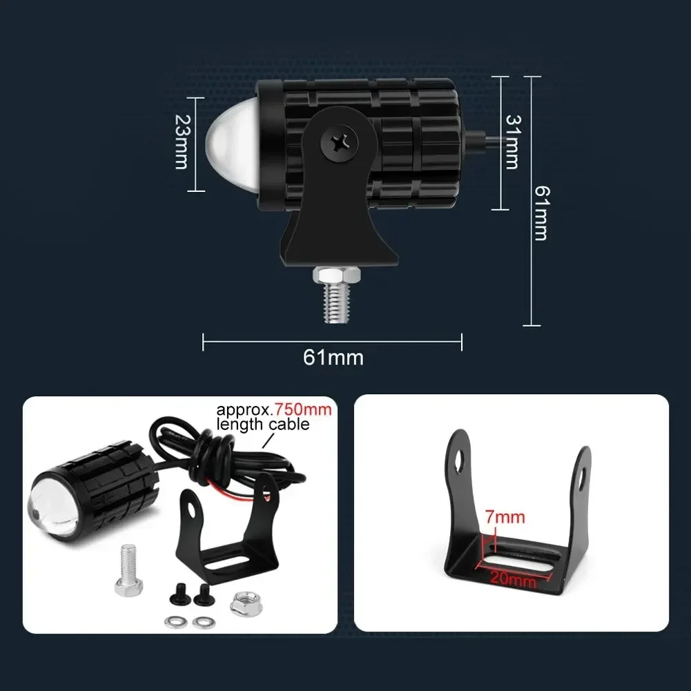 With Switch 2 PCS Super Bright Motorcycle LED Explorers Headlight Projector Fisheye Lens LED Moto Fog Auxiliary Motorcycle Headl
With Switch 2 PCS Super Bright Motorcycle LED Explorers Headlight Projector Fisheye Lens LED Moto Fog Auxiliary Motorcycle Headl