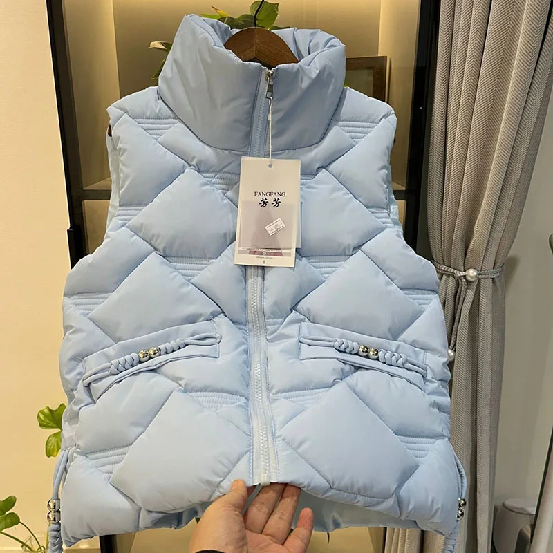 Cotton Vest Ladies Autumn And Winter New Vest Vest Vest Cotton-Padded Jacket Vest Solid Color Zipper Round Neck Comfortable Coat
Cotton Vest Ladies Autumn And Winter New Vest Vest Vest Cotton-Padded Jacket Vest Solid Color Zipper Round Neck Comfortable Coat