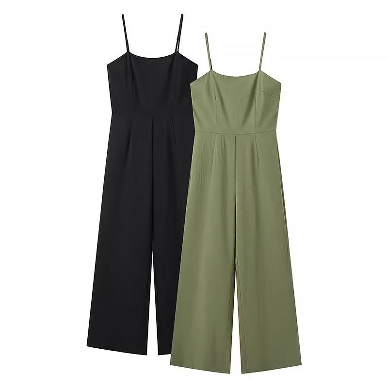 TRAF Sleeveless Women Jumpsuit High Waist Slip Lady Jumpsuit New In 2024 Summer Zipper Fashion Casual Elegant Women Clothing
TRAF Sleeveless Women Jumpsuit High Waist Slip Lady Jumpsuit New In 2024 Summer Zipper Fashion Casual Elegant Women Clothing