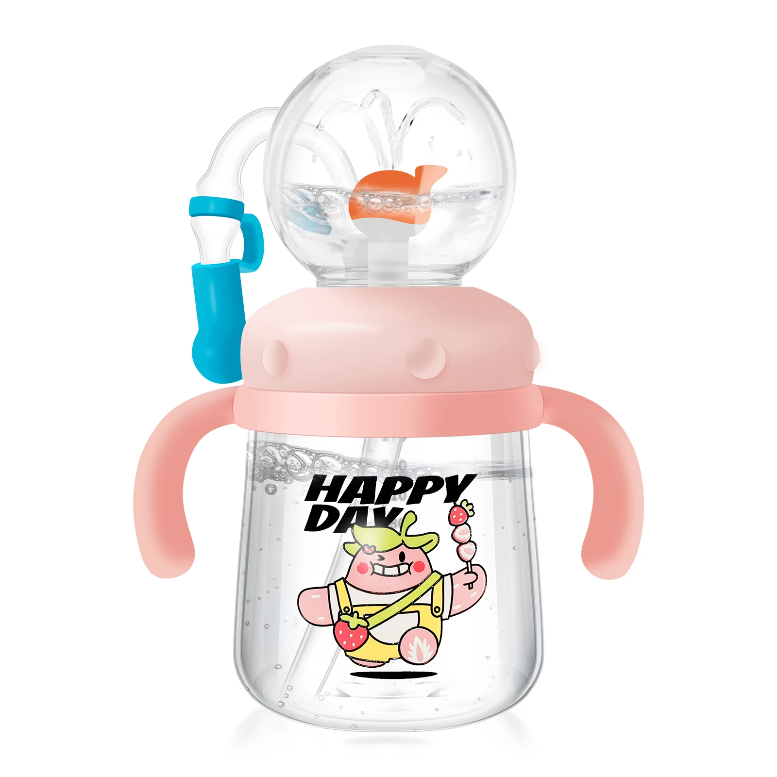 300ML Baby Drinking Cup Feeding Bottle With Straw Cute Whale Squirt Water Cup Drinking Milk Water Bottle with Handle Leakproof
300ML Baby Drinking Cup Feeding Bottle With Straw Cute Whale Squirt Water Cup Drinking Milk Water Bottle with Handle Leakproof